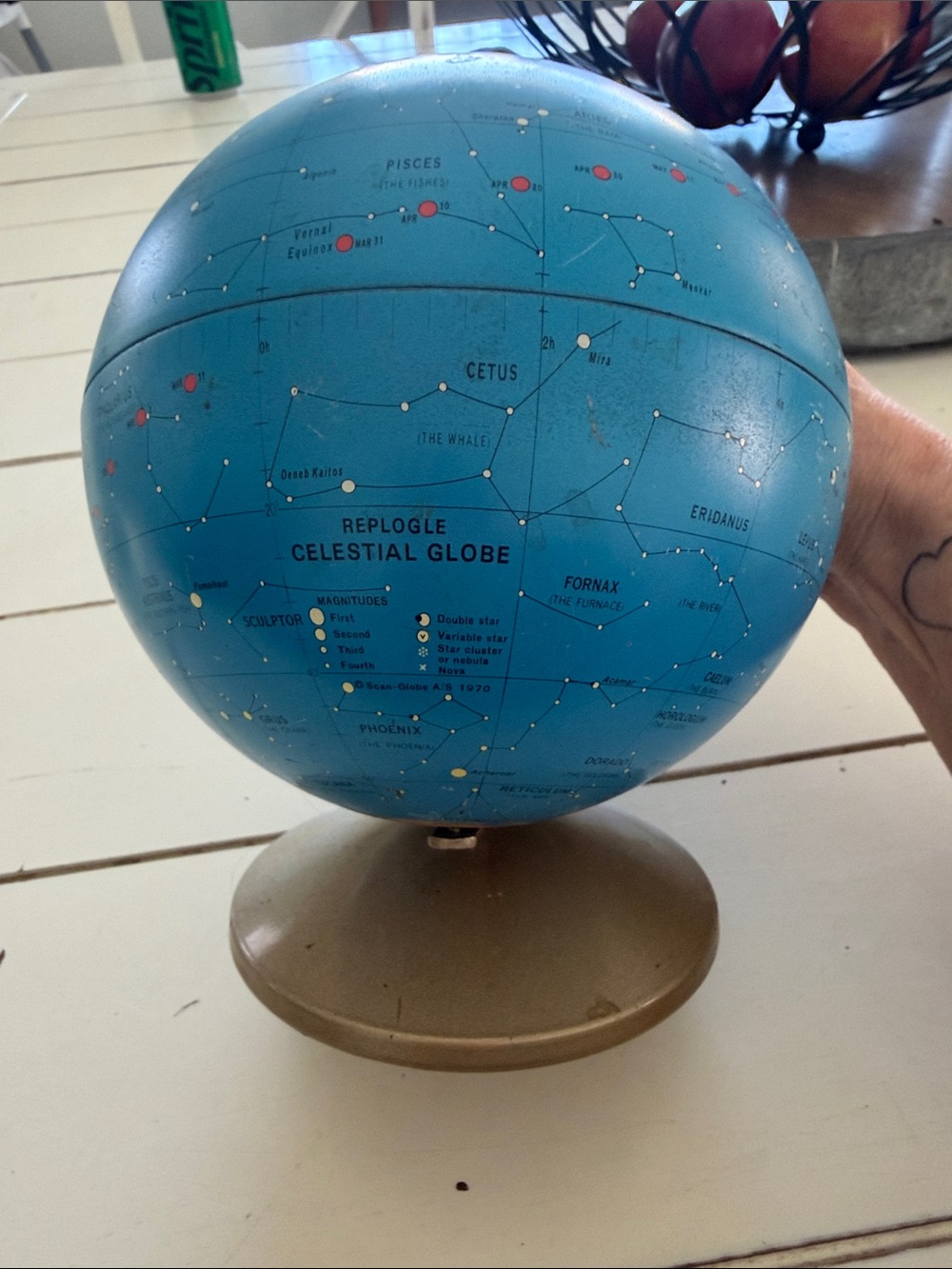 Replogle Blue Celestial Globe - rare